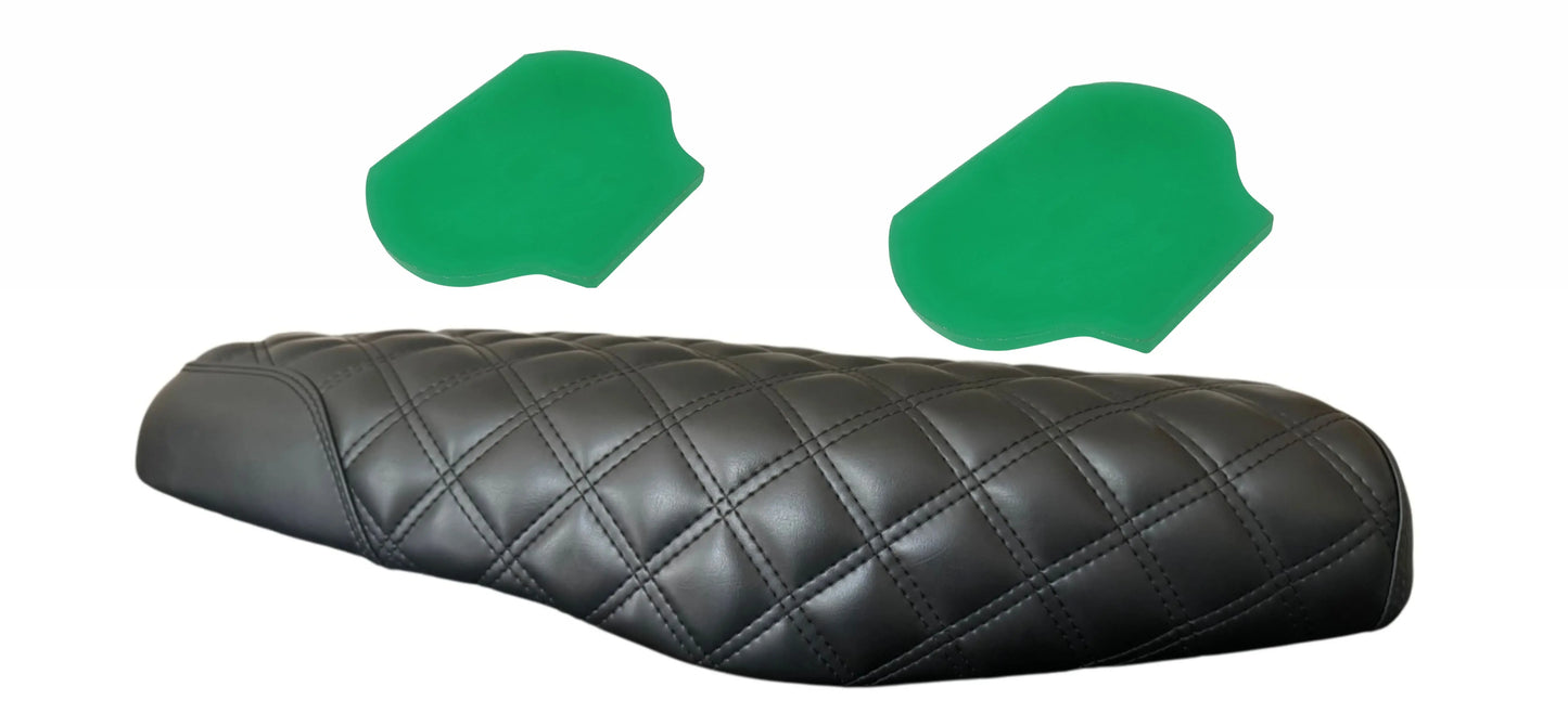 Triumph Bonneville T100 T120 Dual Gel Double Diamond Seat - Champ Customs Shop