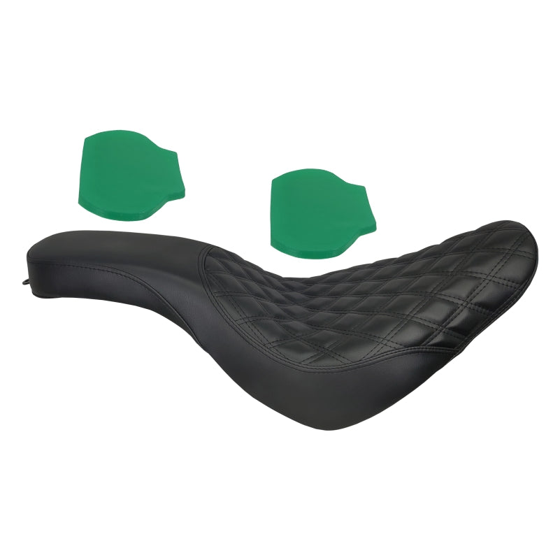 Harley Davidson Low Rider, Sport Glide Driver & passenger Gel Diamond Stitch Seat 2018 - 2025