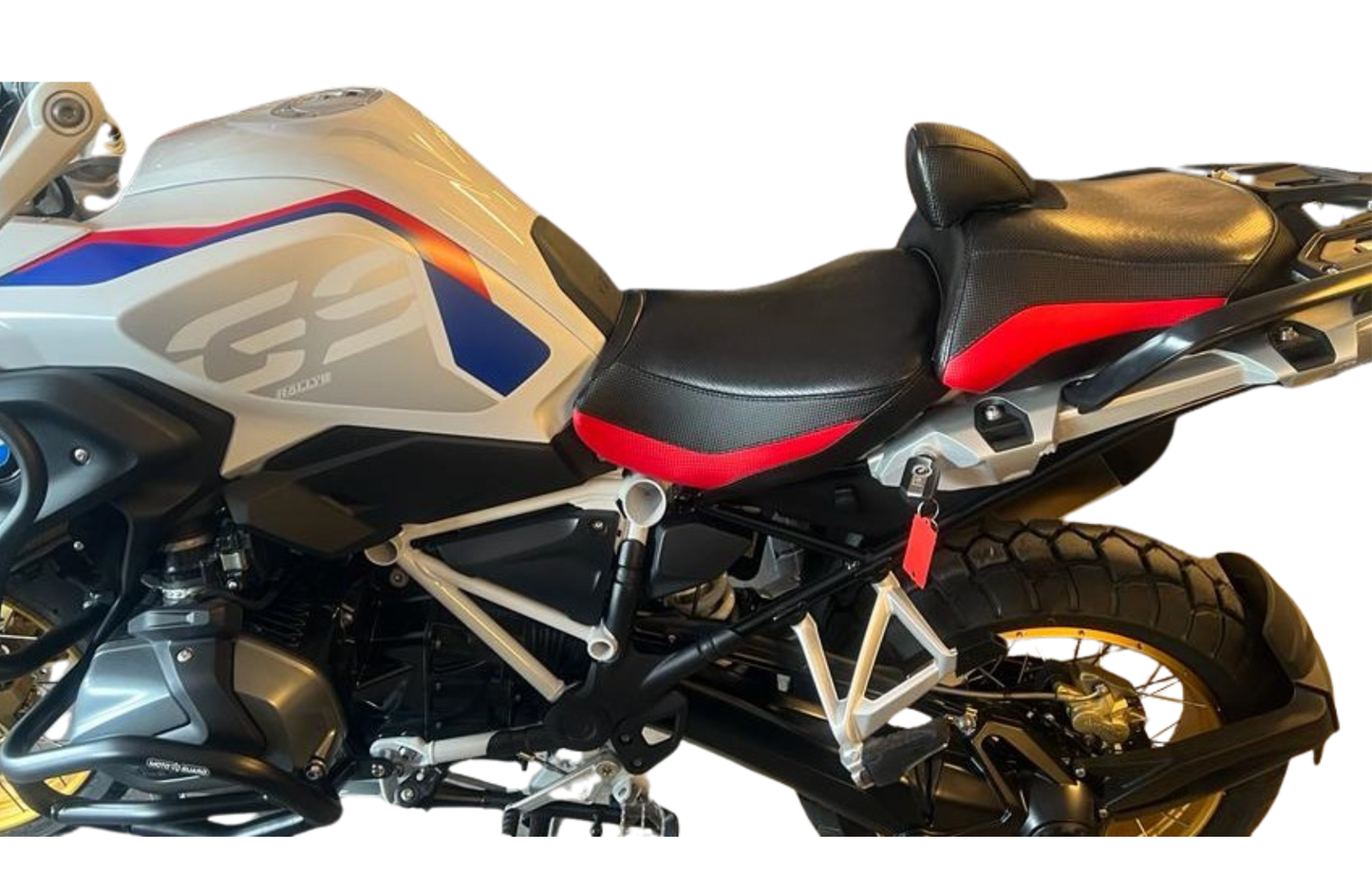 BMW R 1200 & R 1250 GS Adventure Gel White Stitch Seat 2013-2024