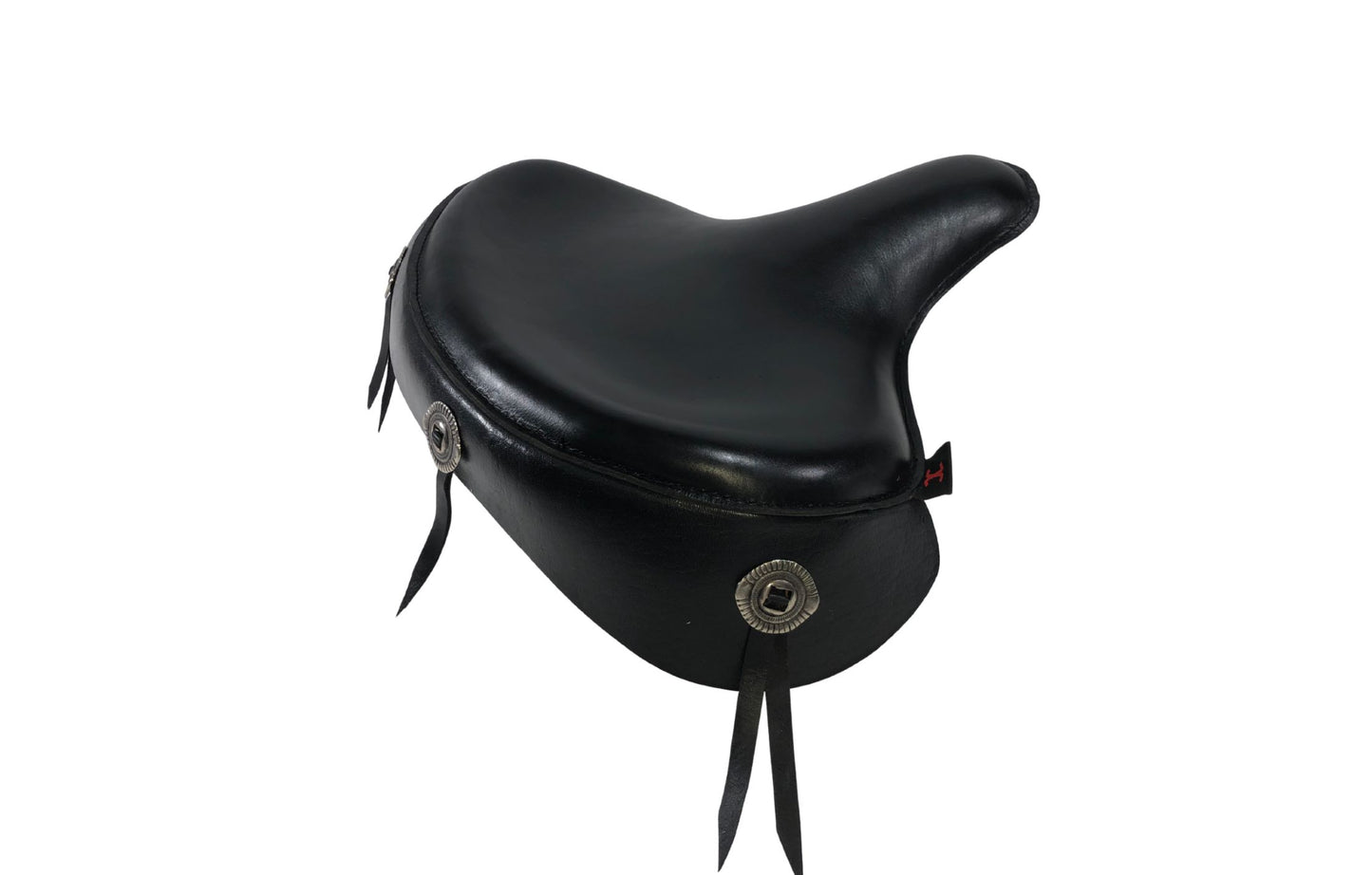 Harley Police Style Panhead Knucklehead Flathead EL WL ULH Genuine Leather Seat with Skirt - Champ Customs Shop