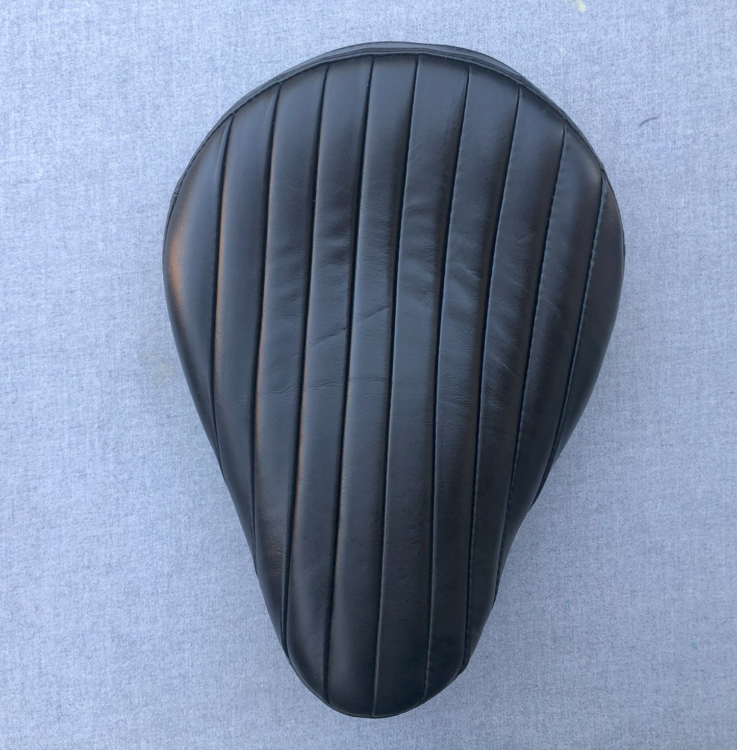 Harley Chopper Bobber Triumph Knucklehead Vintage Bates Style Real Leather Seat and Pad