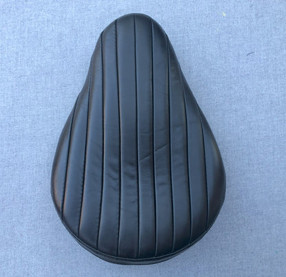 Harley Chopper Bobber Triumph Knucklehead Vintage Bates Style Real Leather Seat and Pad