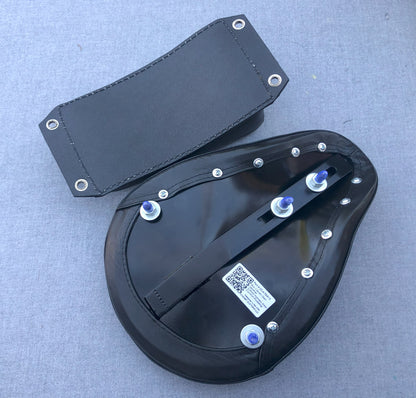 Harley Chopper Bobber Triumph Knucklehead Vintage Bates Style Real Leather Seat and Pad