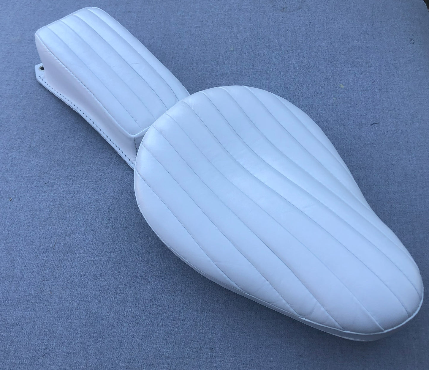 Harley Chopper Bobber Triumph Knucklehead Vintage Bates Style Real Leather Seat