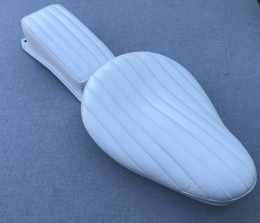 Harley Chopper Bobber Triumph Knucklehead Vintage Bates Style Real Leather Seat