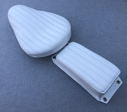 Harley Chopper Bobber Triumph Knucklehead Vintage Bates Style Real Leather Seat