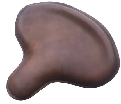 Harley Police Style Leather Seat for Panhead, Knucklehead & Flathead – Antique Brown | Champ Customs