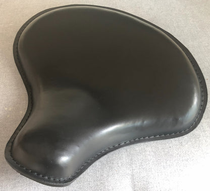 Ext Wide large Solo Seat
Top Genuine BLK Thick Leather 
Wide / Tractor Style 
Plain Extra Comfort 28mm Padding
3.5mm HeavyFormed Steel - Champ Customs Shop