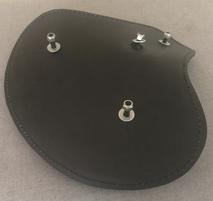 Harley Tractor Style Seat Real Black Leather Diamond Honda Bobber Chopper Yamaha