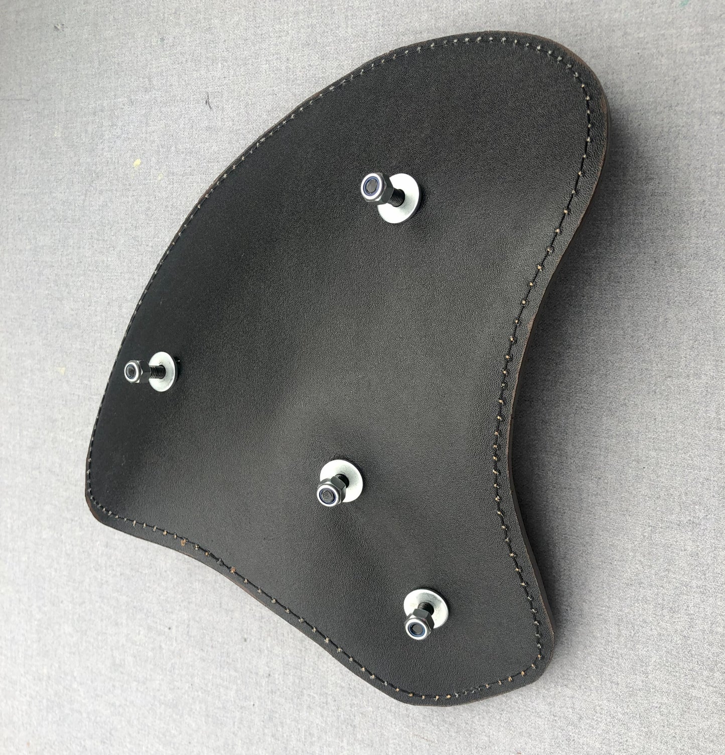 Harley Tractor Style Seat Genuine Distressed Leather Honda Bobber Chopper Yamaha - Champ Customs Shop