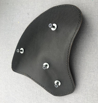 Harley Tractor Style Seat Genuine Distressed Leather Honda Bobber Chopper Yamaha - Champ Customs Shop