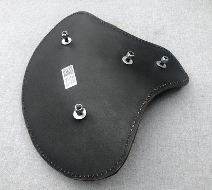 Harley Tractor Style Solo Seat Bison Genuine Leather Honda Bobber Chopper Yamaha - Champ Customs Shop