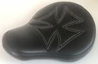 Universal Solo Seat Harley Yamaha Chopper Bobber Honda Triumph IRON CROSS + KIT