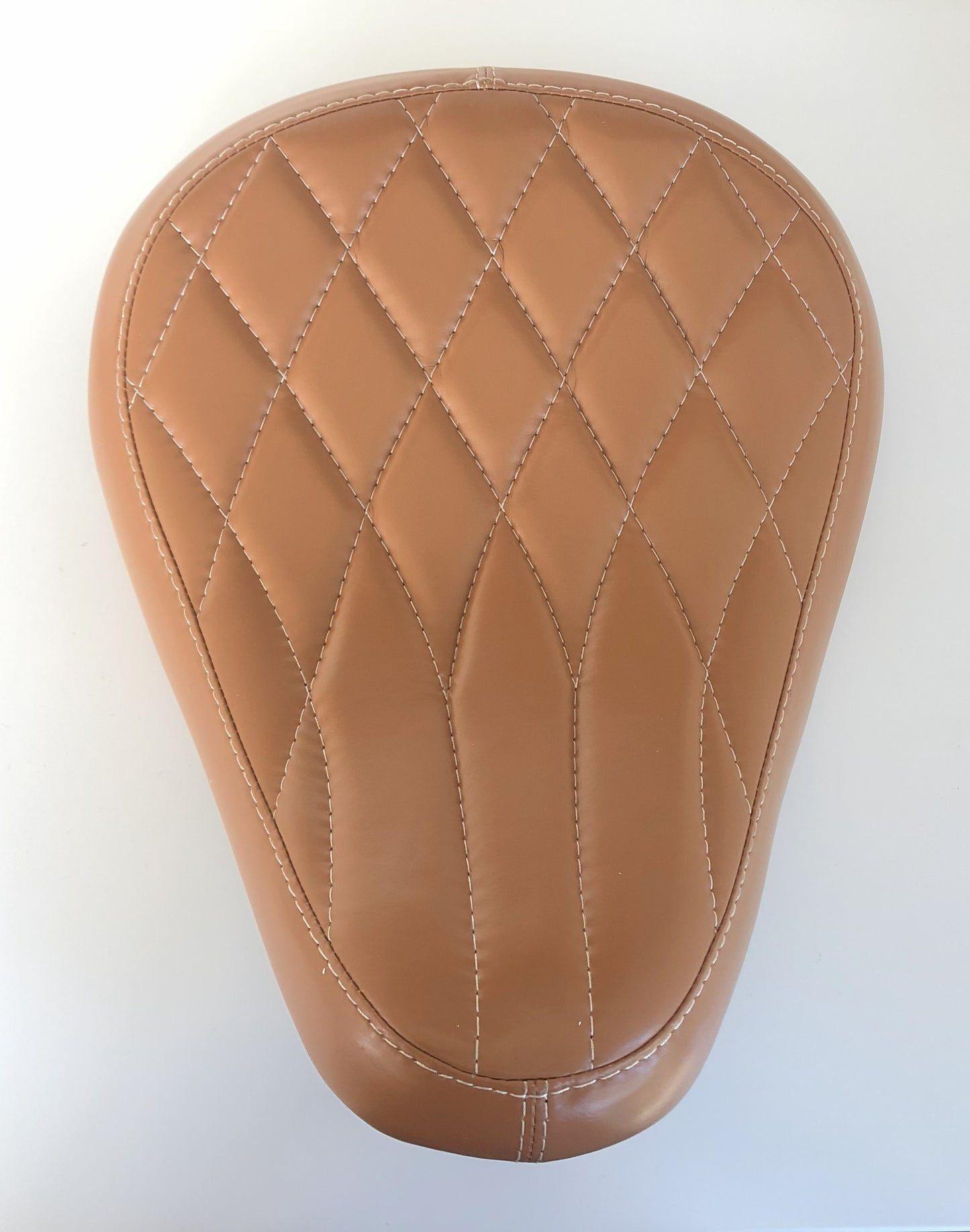 Harley Davidson Sportster Genuine Tan Leather Seat with Kit Springs XL883 XL1200 - Champ Customs Shop