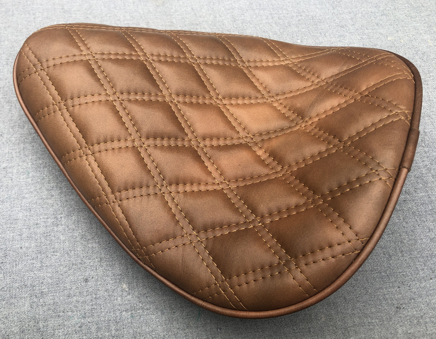 Thin High Back Seat Genuine Leather Harley Yamaha Chopper Bobber Honda Triumph