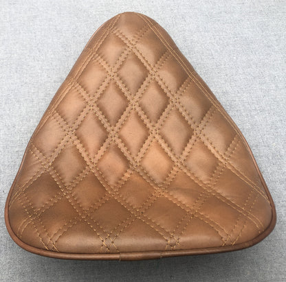 Thin High Back Seat Genuine Leather Harley Yamaha Chopper Bobber Honda Triumph