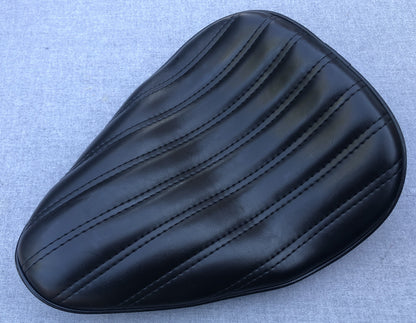 Thin High Back Seat Genuine Leather Harley Yamaha Chopper Bobber Honda Triumph