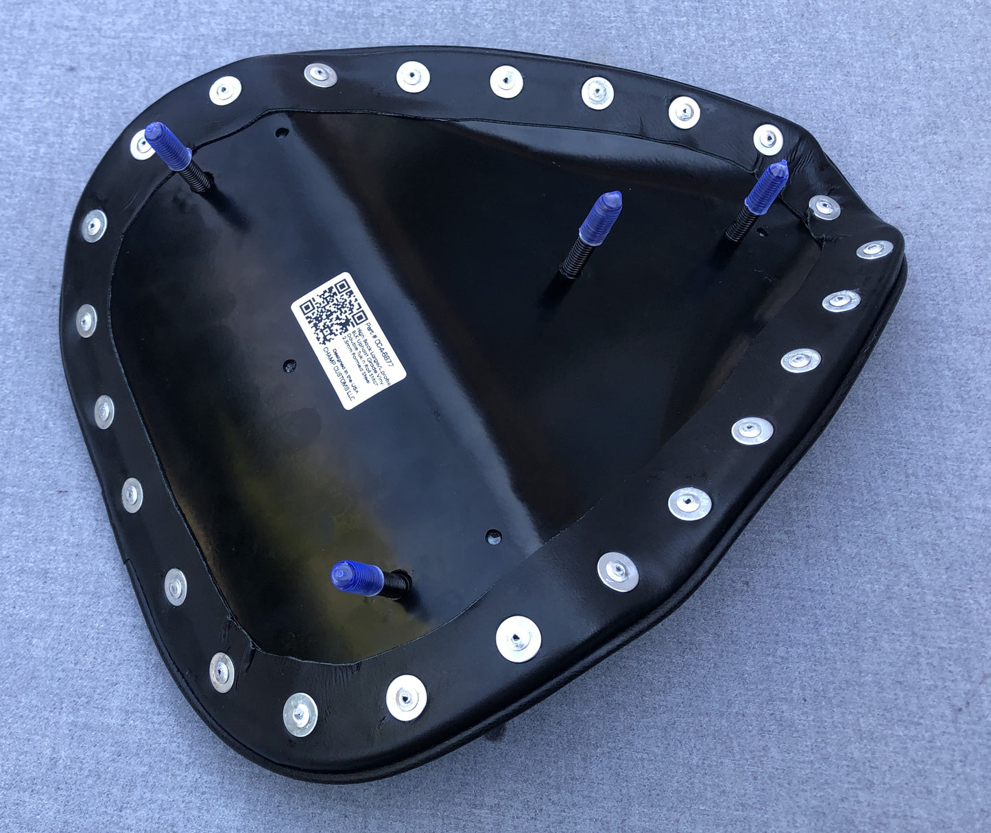 Thin High Back Seat Genuine Leather Harley Yamaha Chopper Bobber Honda Triumph