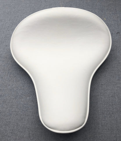 Universal Long Nose Seat Harley Yamaha Chopper Bobber Honda Triumph Spring White