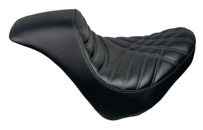 Champ Customs Criss Cross Stitch Gel Seat for Harley Davidson FATBOB FXFB 2018-2023