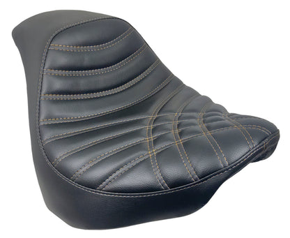 Champ Customs Criss Cross Stitch Gel Seat for Harley Davidson FATBOB FXFB 2018-2023