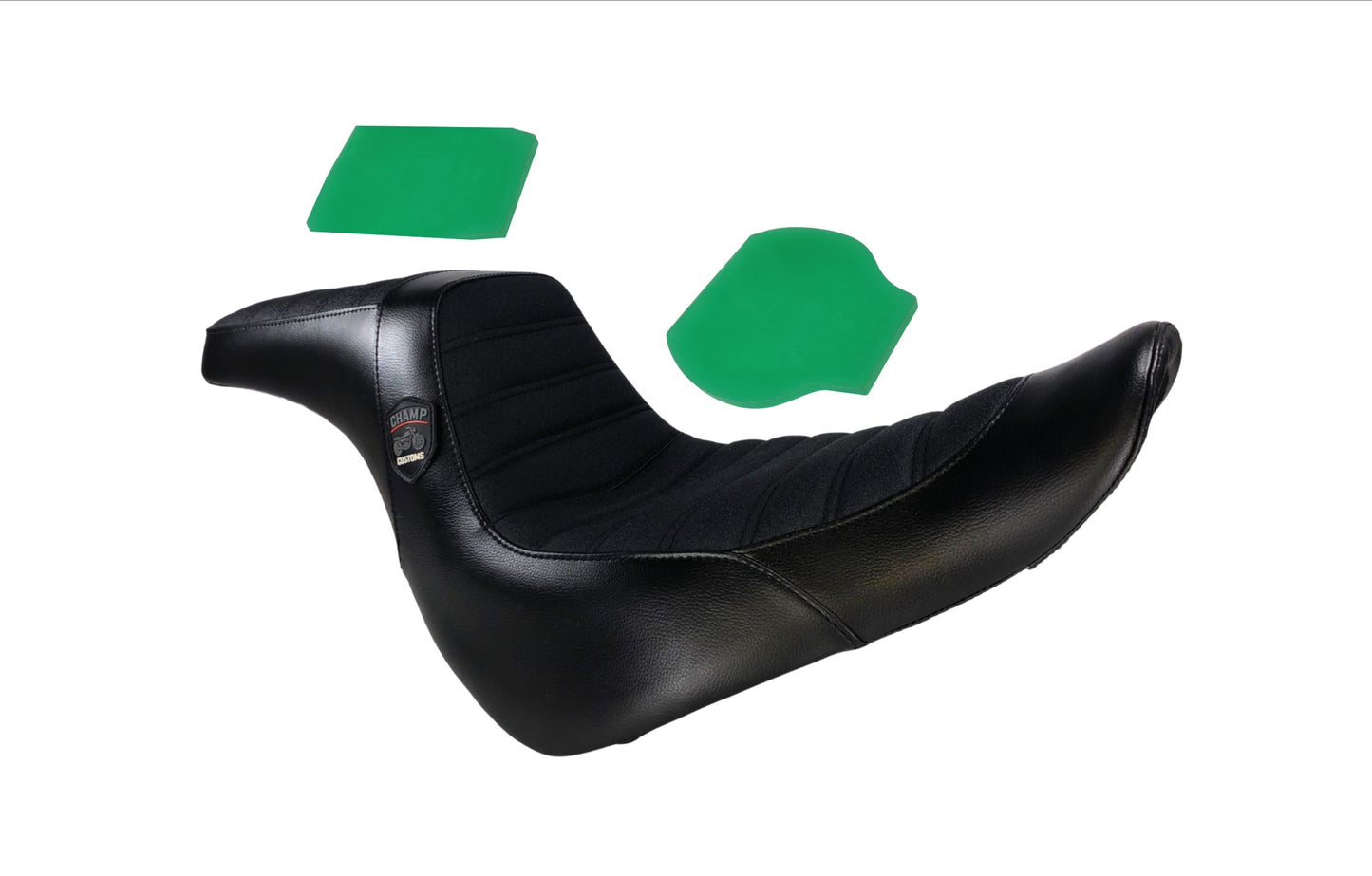 Champ Customs Performance Gripper Dual Hybrid GEL Seat for Softail low rider Tuk&Roll 2018-2025