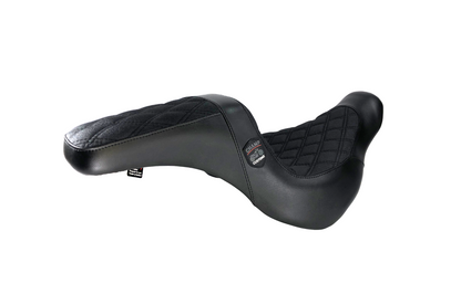 Champ Customs Performance Gripper Dual Hybrid GEL Seat for Softail low rider Diamond Stitch 2018-2025