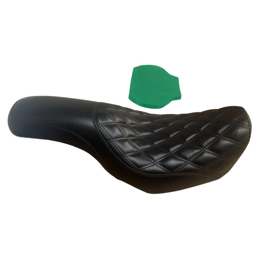 Harley Davidson Dyna FXD , FXDWG Double Pleated Stitch 2-UP Driver Gel Seat 2006-2017 - Champ Customs Shop