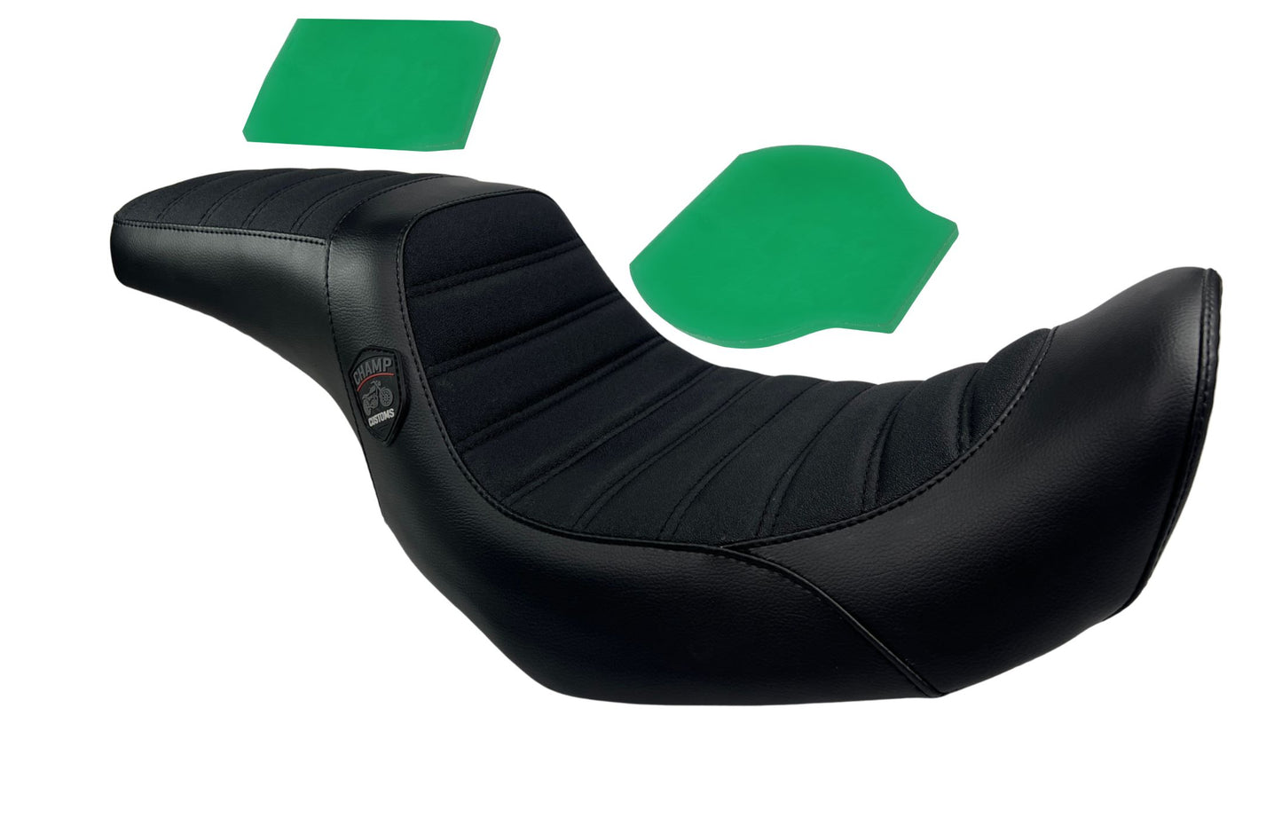 Champ Customs Harley Dyna Performance Tuk&Roll Dual Hybrid GEL Seat 2006-2017