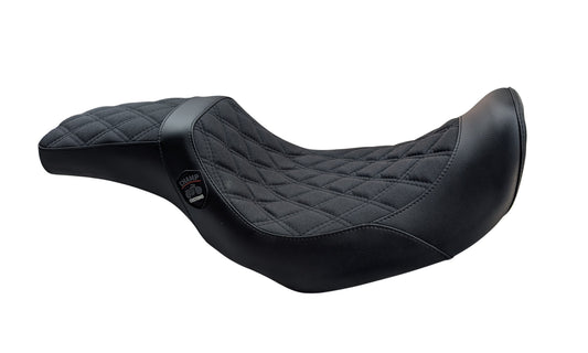 Harley Dyna Performance Diamond Dual Hybrid GEL Seat 2006-2017 | Champ Customs - Champ Customs Shop