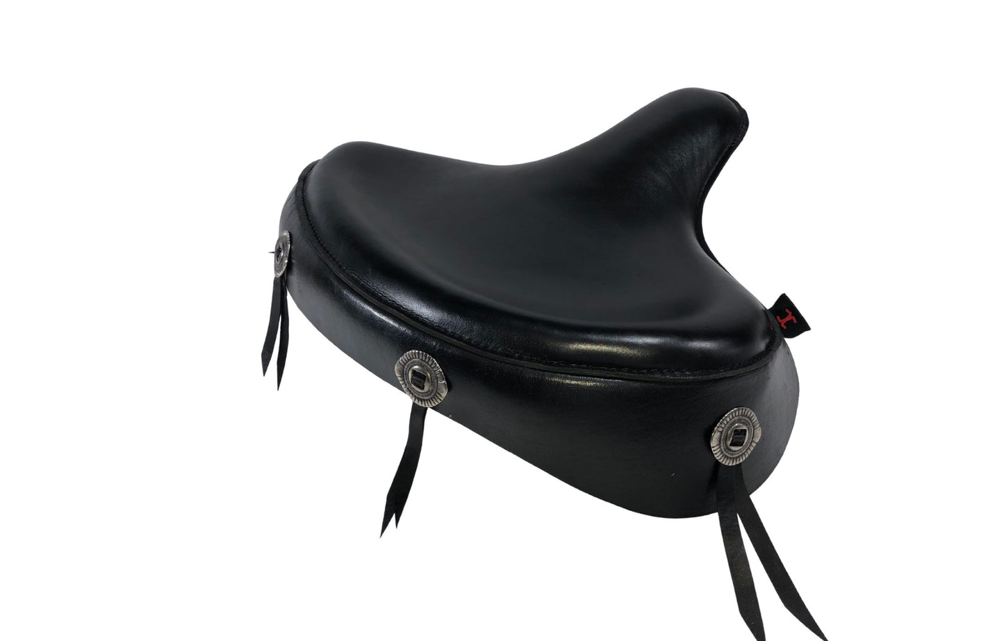 Harley Police Style Panhead Knucklehead Flathead EL WL ULH Genuine Leather Seat
with Skirt