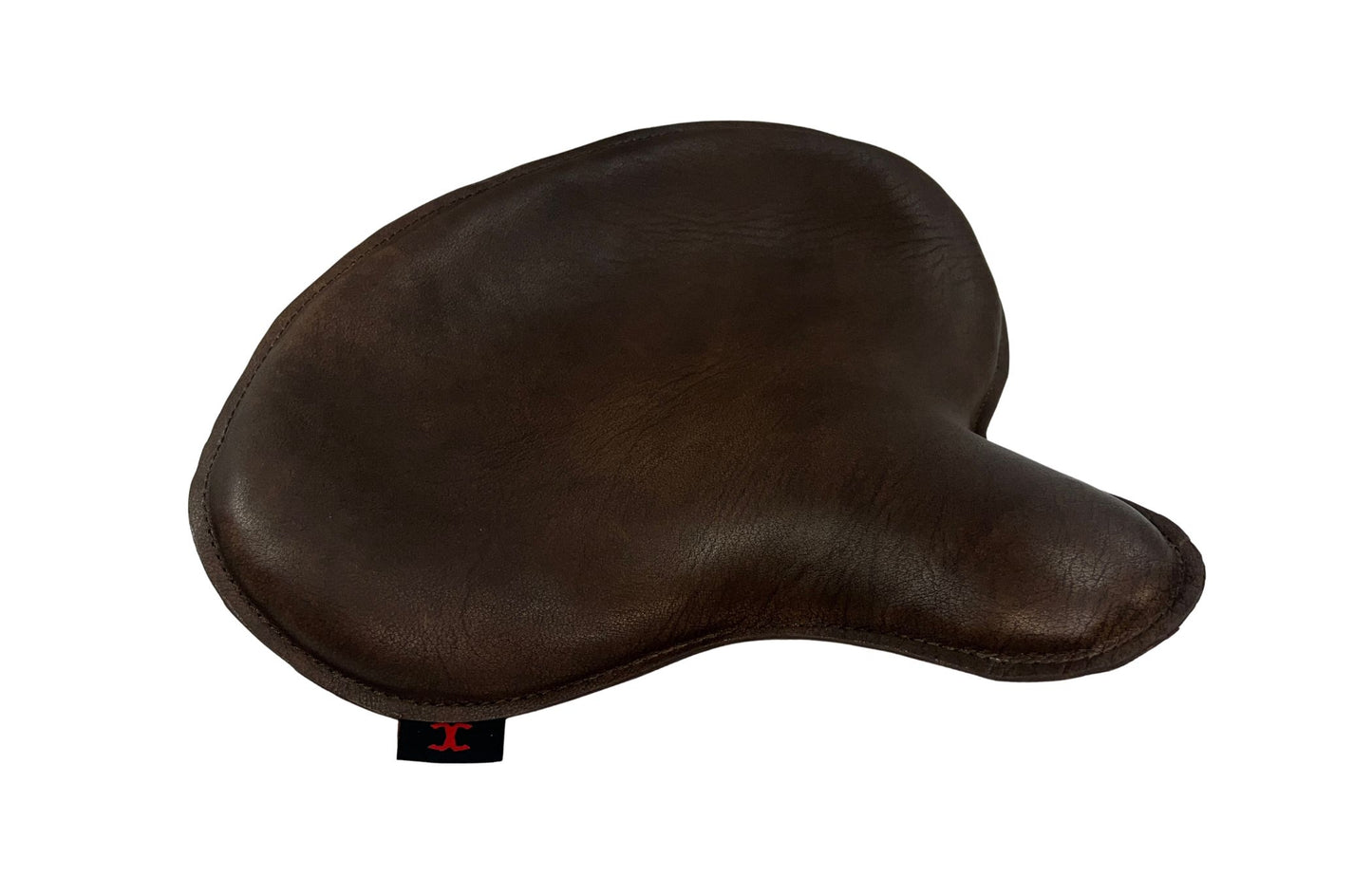 Harley Police Style Leather Seat for Panhead, Knucklehead & Flathead – Antique Brown | Champ Customs