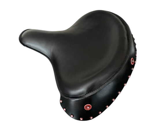 Harley Police Panhead Knucklehead Flathead EL WL ULH Genuine Leather Skirt Seat