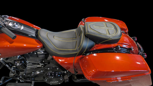 Harley Touring GEL Seat Legacy for CVO Road Street Electra Glide Bagger 2009-2023 Champ Customs Shop