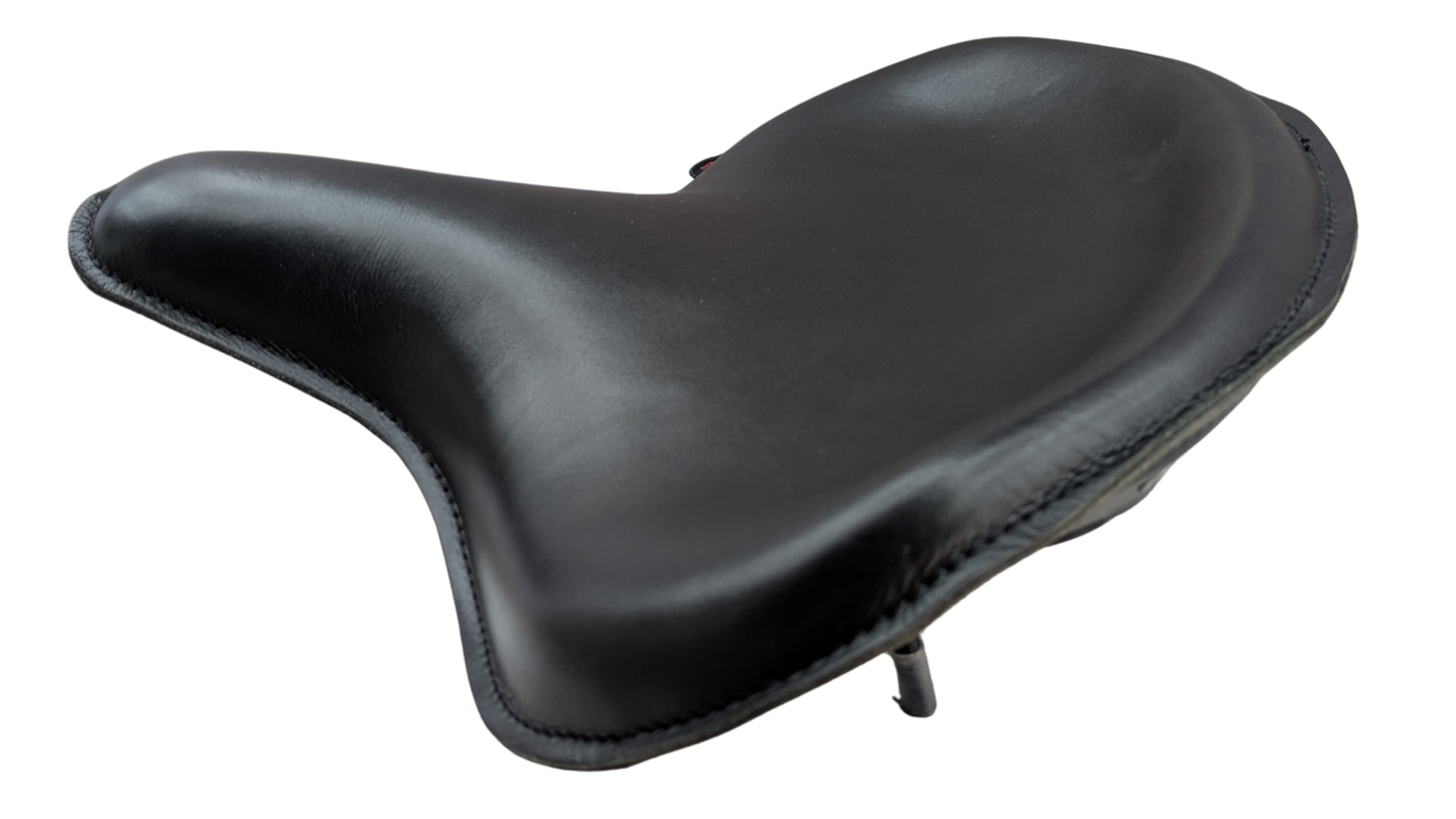 Harley Police Style Panhead Knucklehead Flathead EL WL ULH Vintage Seat - Genuine Leather | Champ Customs - Champ Customs Shop