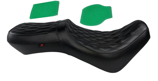 HONDA Rebel 300 & 500 Diamond Stitch Gel Dual Low Profile Seat 2017-2026 - Champ Customs Shop
