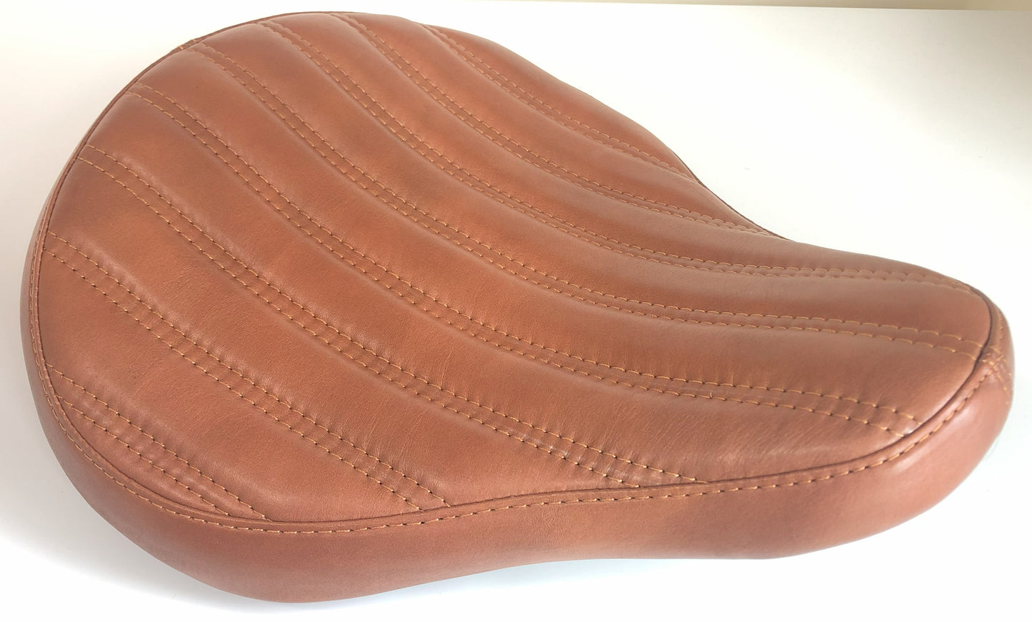 Real Leather Universal Solo Seat Harley Yamaha Chopper Bobber Honda Triumph