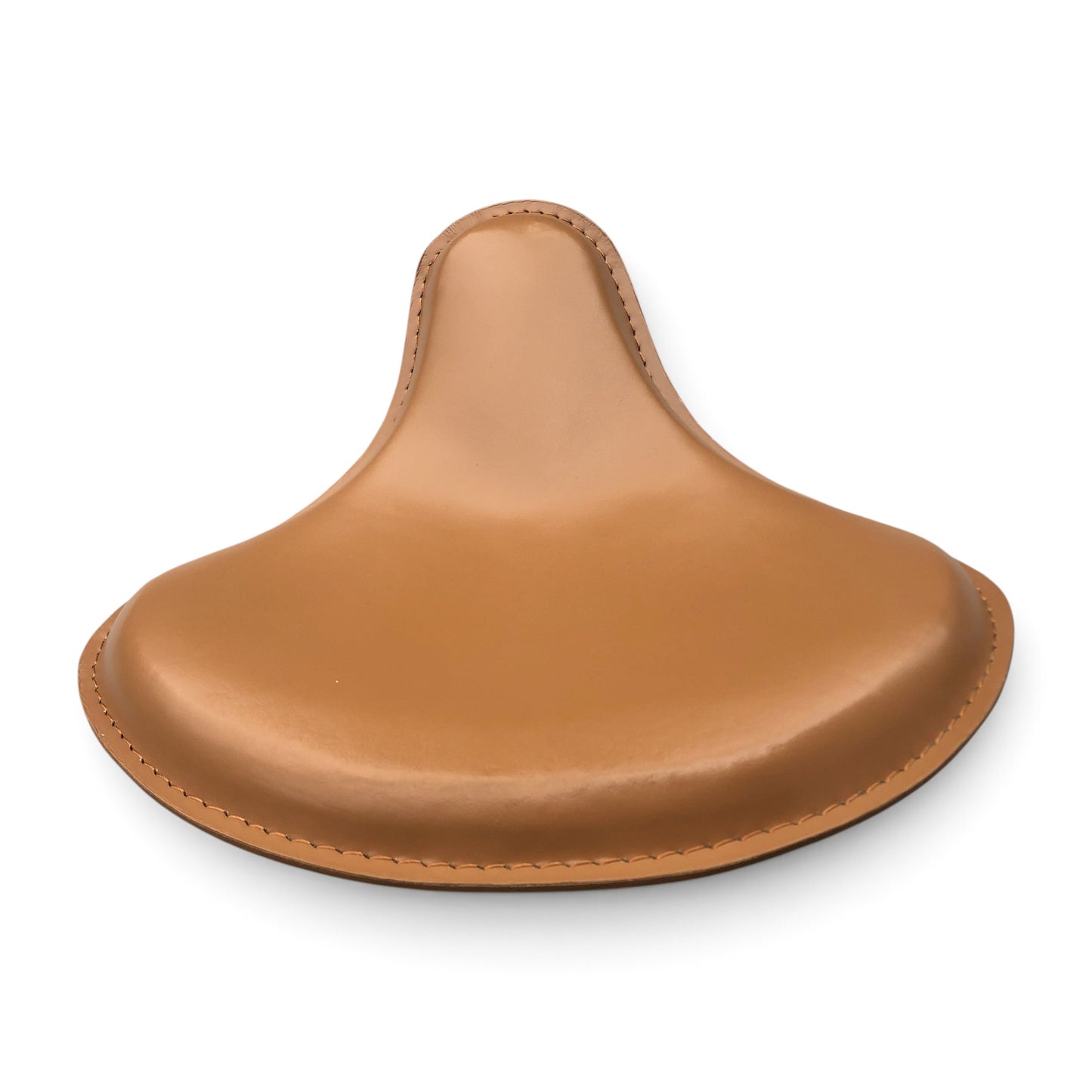 Harley Tractor Style Solo Seat Genuine Tan Leather Honda Bobber Chopper Yamaha