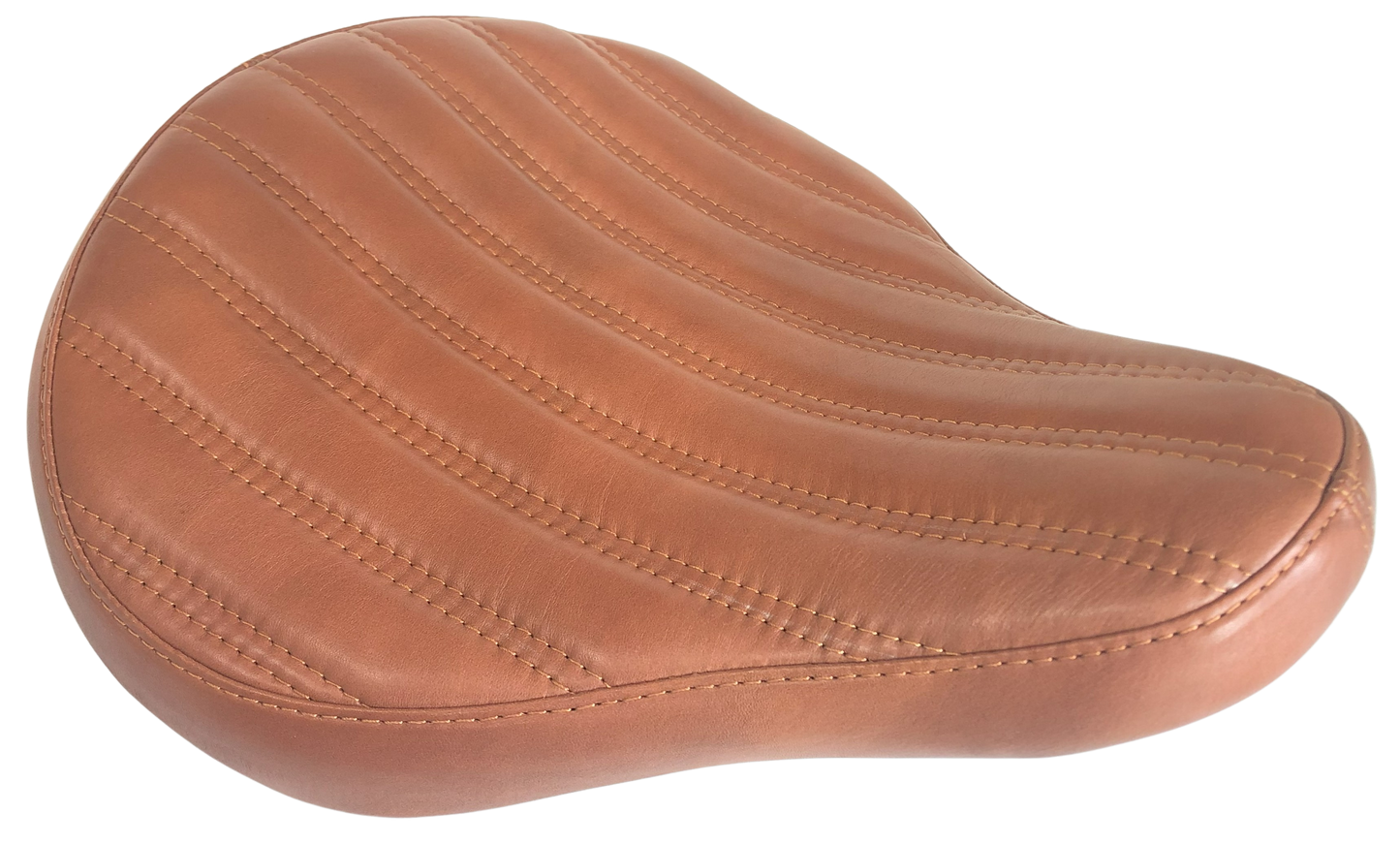 Real Leather Universal Solo Seat Harley Yamaha Chopper Bobber Honda Triumph
