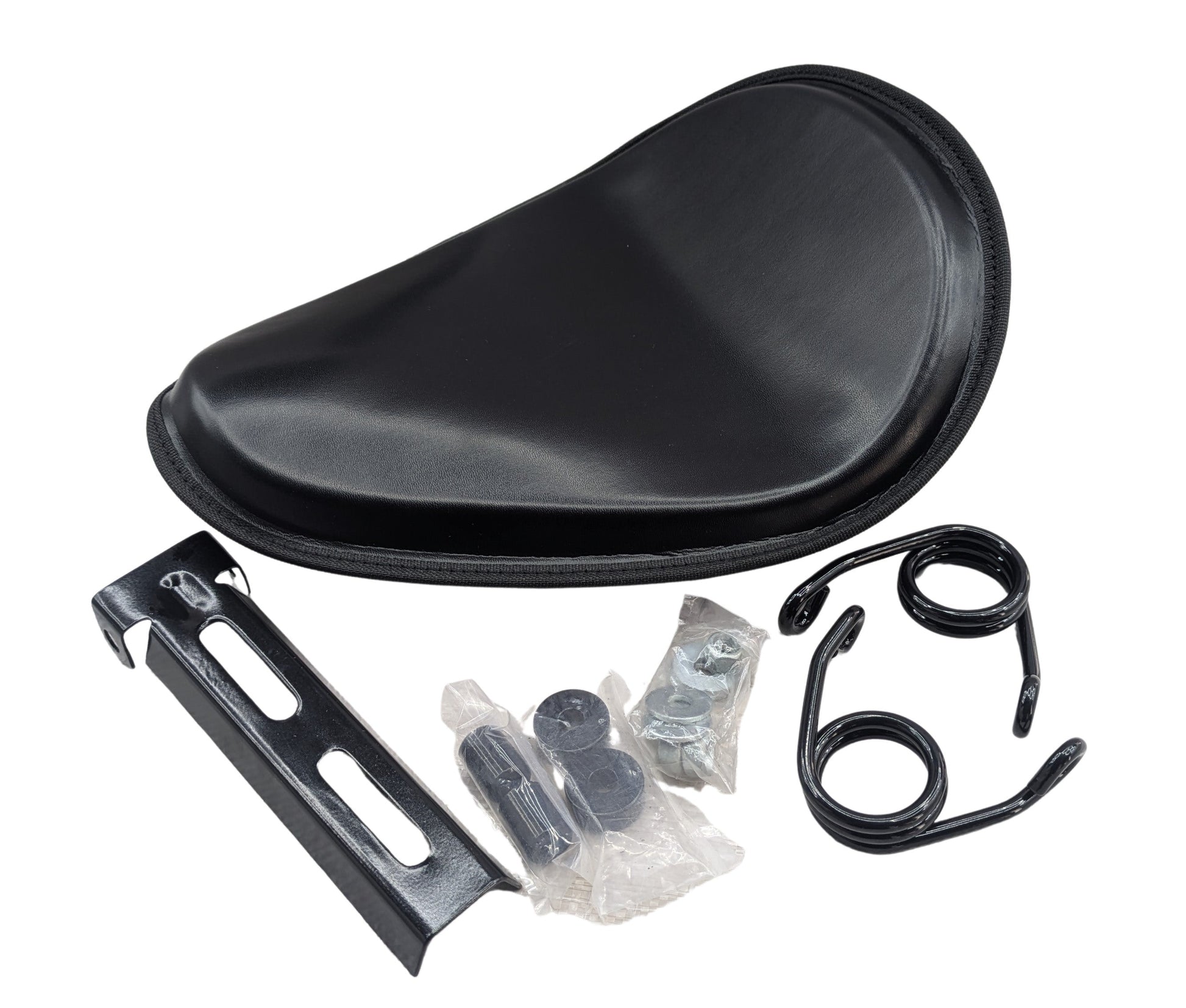 Thin High Back Low Profile Solo Seat for Custom Harley Chopper Bobber Yamaha Champ Customs Shop